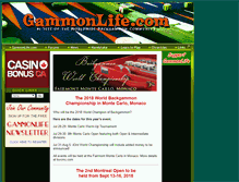 Tablet Screenshot of gammonlife.com